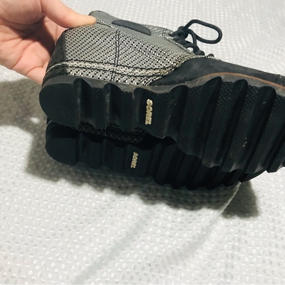 Sorel Womens Lexie Ankle Boots
Booties Black White Leather Cap Toe
Lace Up - Picture 11 of 12